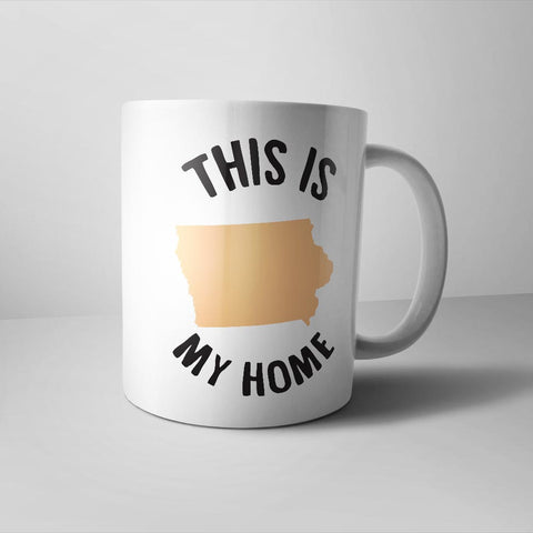 Iowa My Home Mug