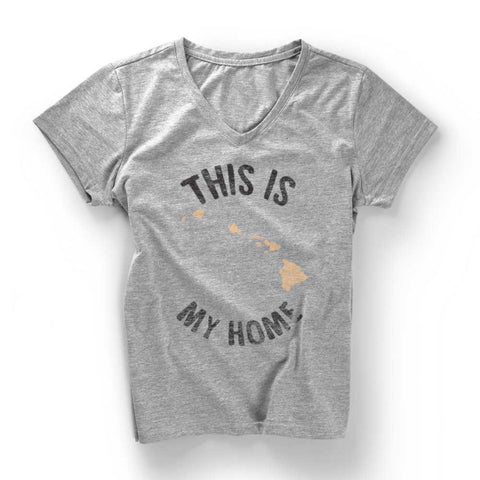 Hawaii My Home V-Neck