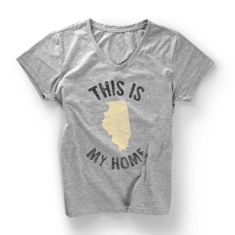 Illinois My Home V-Neck