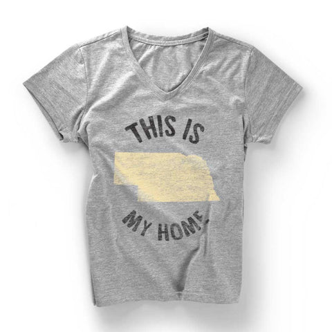 Nebraska My Home V-Neck