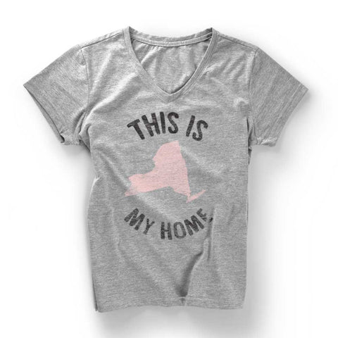 New York My Home V-Neck