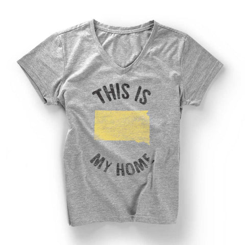 South Dakota My Home V-Neck