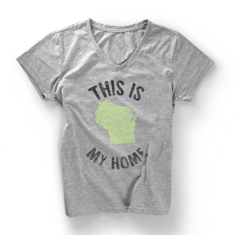Wisconsin My Home V-Neck